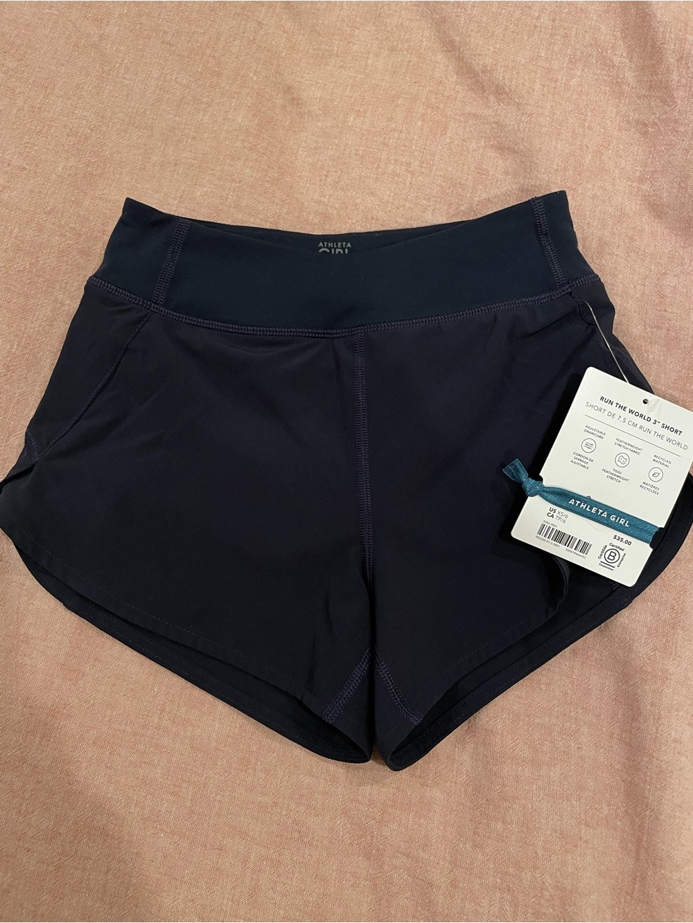 Athleta Girl Navy 3” short